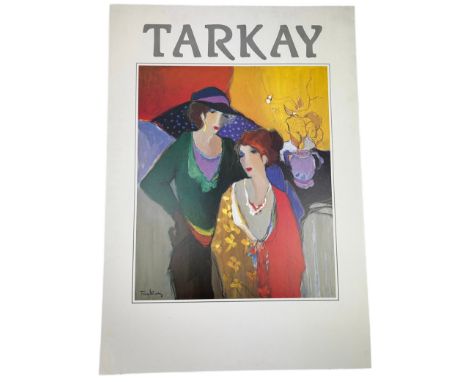 AFTER ITZCHAK TARKAY (1935-2012) A LARGE PRINT OF A LADY,Sheet size 91cm x 64cm. 