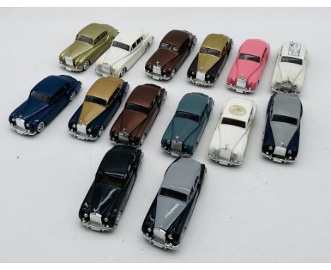 Fourteen unboxed Verem (French) Rolls Royce Silver Cloud die-cast model cars (1:43 scale)