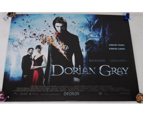 Three movie and music posters, comprising of 'Dorian Grey' signed by Ben Barnes, 'The Magic River Thames Lady With Jewels' by