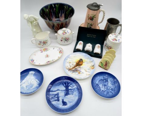 A collection of assorted china to Include Baby's first step by Royal Worcester, various Minton china etc.