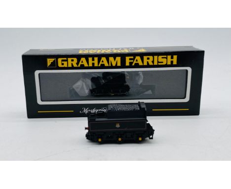 A boxed Graham Farish by Bachmann N gauge British Railways pannier tank steam locomotive (8759) in black livery (371-932), al