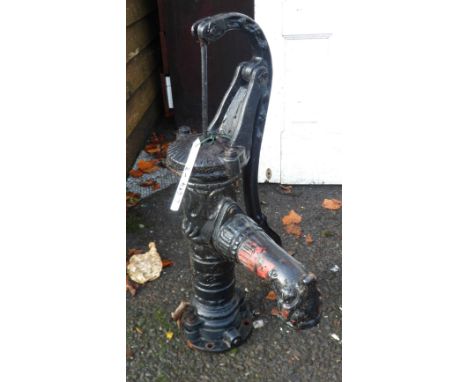 A vintage hand water pump