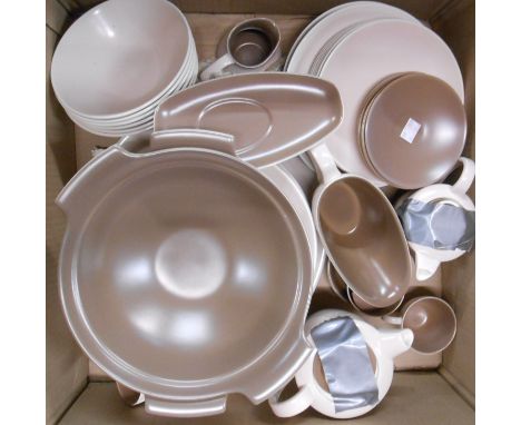 A Poole pottery Mushroom part dinner and tea service