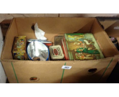 A collection of vintage tins