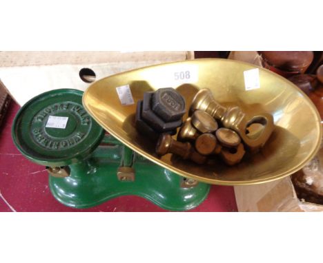A set of scales and weights