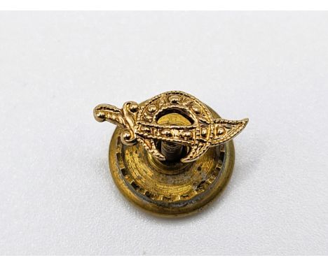 A rare 14k antique yellow gold Masonic Shriner tie stud. 1.0gms