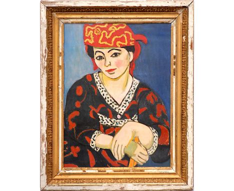HENRI MATISSE 'Portrait of a Woman', quadrichrome, 1993, 60cm x 45cm, framed and glazed. 