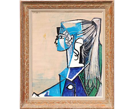 PABLO PICASSO 'Sylvette', off set lithograph, 45cm x 37cm, framed and glazed. 