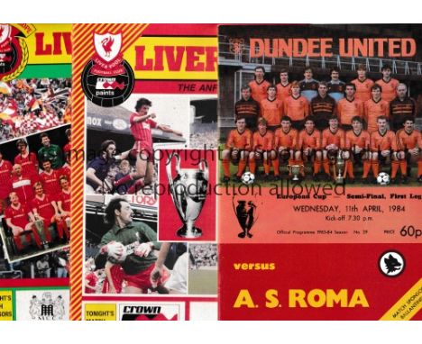 EUROPEAN CUP SEMI-FINALS    Twelve programmes: Cologne v Nottm. Forest 78/9 X 3, CSKA Sofia v Bayern Munich 1982, Dundee Utd.