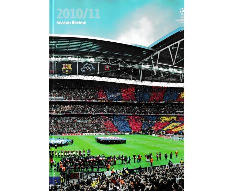 CHAMPIONS LEAGUE 2011     Excellently produced 52-page book by UEFA with DVD covering the 2010/11 season won by Barcelona aga