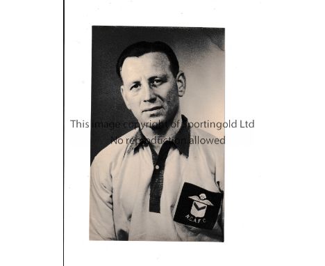 NEWPORT COUNTY     Original 5" X 3" b/w portrait of Billy Lucas in Newport shirt from the 1950's.    Good