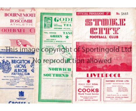 FOOTBALL PROGRAMMES 1940s AND 1950s   Over 50 programmes from 1947 to 1959 with a variety of home clubs including 47/8 Watfor