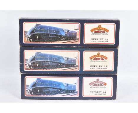 THREE BOXED BACHMANN OO GAUGE A4 CLASS LOCOMOTIVES, 'Union of South Africa' No.60009 (31-951A), 'Dominion of New Zealand' No.