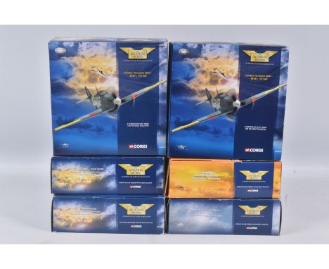SIX BOXED CORGI AVIATION ARCHIVE COLLECTORS SERIES 1:72 SCALE LIMITED EDITION DIECAST MODEL MILITARY AIRCRAFTS, to include a 