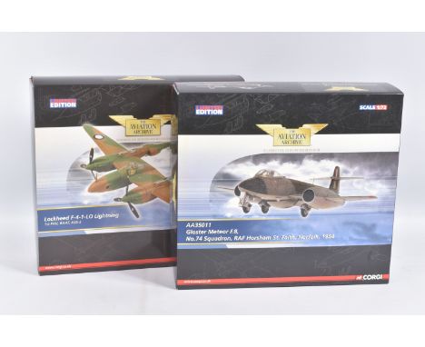 TWO BOXED CORGI AVIATION ARCHIVE 1:72 SCALE LIMITED EDITION DIECAST MODELS, each are from the Authorized Civil and Military A