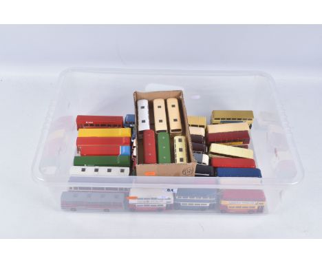 A COLLECTION OF UNBOXED EFE 1/76 SCALE BUS AND COACH MODELS, all are models of vehicles from fleets in the midlands &amp; nor