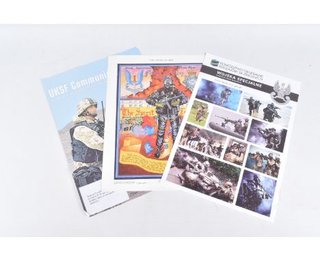 A LIMITED EDITION PRINT 901/1000 originally produced in 1990, the subject being the SAS raid on the Iranian Embassy in London