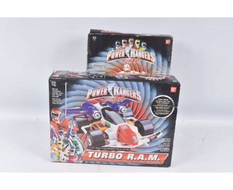 TWO BOXED 1998 BANDAI POWER RANGERS TURBO MODELS, the first a Deluxe Turbo Megazord, reference 2963, appears complete with so