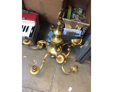 METAL CHANDELIER AND WALL LIGHTS, H4CM