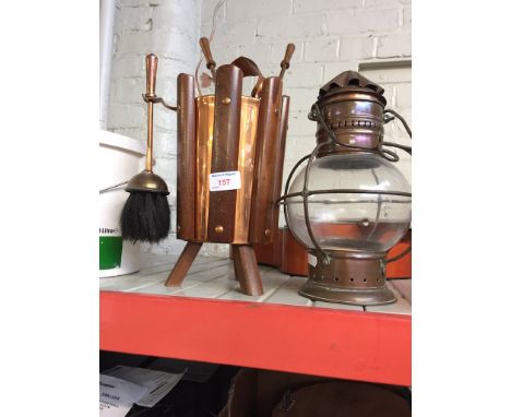FIRESIDE TIDY BUCKET & LAMP TOP