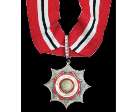 *Bahrain, Order of Bahrain, type 1 with portrait of Sheikh Isa and inscription Allah - Al Watan - Al Emir - Al Bahrain, Third