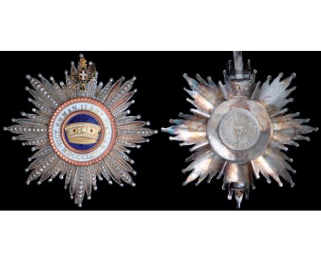 *Italy, Order of the Crown, Grand Cross set of insignia, by Cravanzola of Rome, early 20th century, comprising sash badge, in
