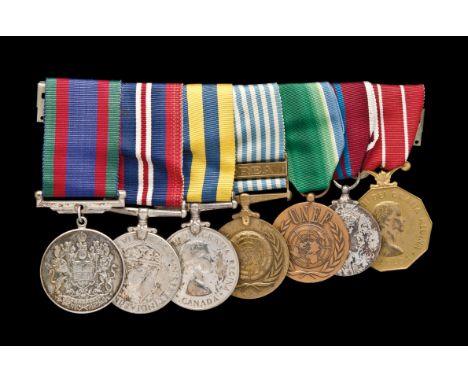 *A Canadian WW2 and Korean War Group of 7 awarded to Petty Officer 1st Class Josephy Slusarenko, Gunnery Armourer, Royal Cana