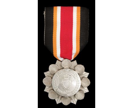 *Bahrain, Order of Achievement, Second class breast badge, by Spink and Son, in silver, width 43.5mm, light scuffs on reverse
