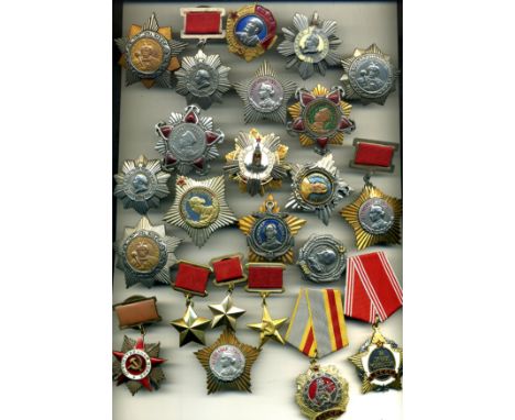 Soviet Union, Copies: miscellaneous Soviet Orders (23), Gold Star of the Hero of the Soviet Union (2); Gold Star of the Hero 