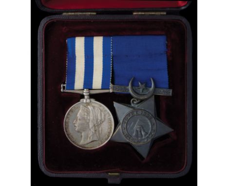 *A Rare Egypt Campaign & Royal Humane Society Medal & Bar Group of 3 awarded to Commander Charles Sedgfield Donner, Royal Nav
