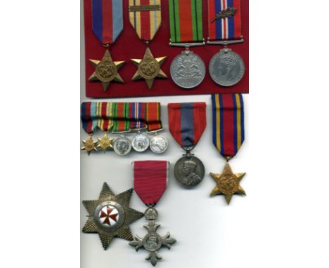 Miscellaneous: M.B.E. type 2 (Civil); I.S.M., George V type 2 (Herbert George Brennan); 1939-45 Star, Africa Star with 1st Ar