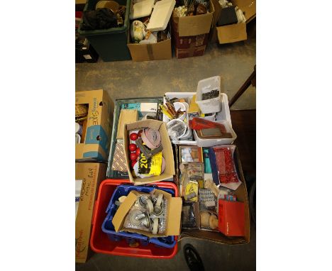 4 boxes of Fixings Tools etc