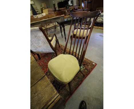 4 Ercol chairs and ladder chair