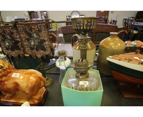 Brass Corinthian Column Lamp