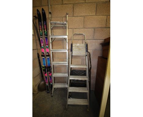 Aluminium Ladder and 2 aluminium Stepladder