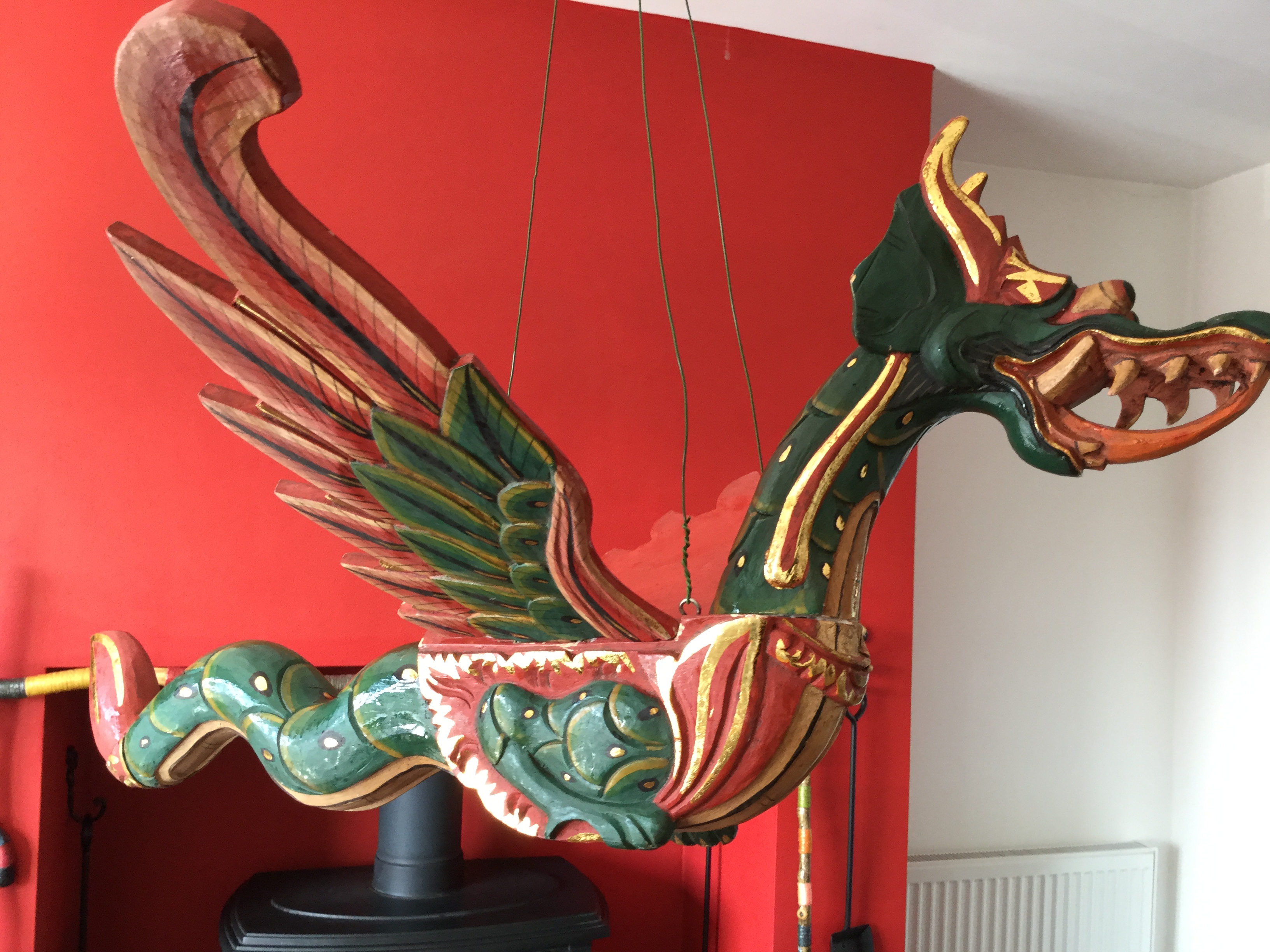 2-hand-carved-wooden-chinese-hanging-dragons