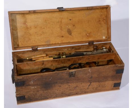 A box of old carpentry tools