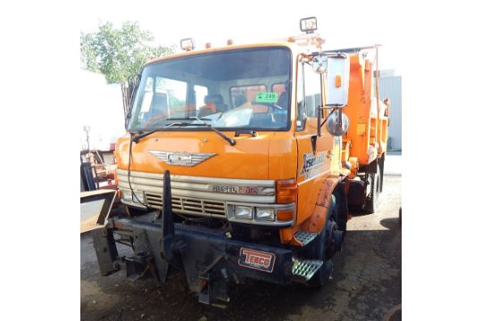  HINO  SG SINGLE AXLE SNOW  PLOW  DUMP TRUCK DIESEL TENCO 