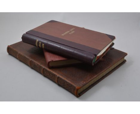 Collection of poetry, manuscript transcript, tooled leather binding, folio, farm ledger and The Marathon Letter Book, (3).