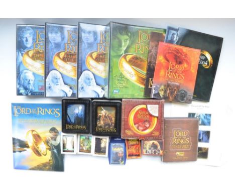 Collection of Lord Of The Rings collectables and and ephemera to include Royal Mint/New Zealand Post coin set, Laser-etched g