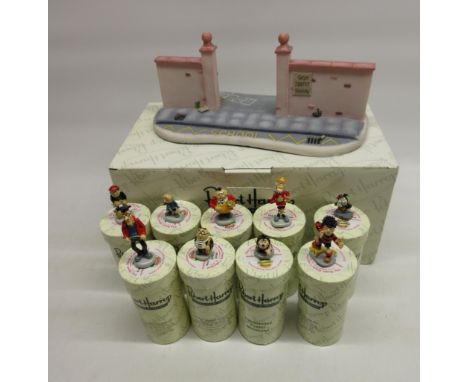 Collection of Robert Harrop Beano figures incl. The Bash St. School Gate MBDS01, Spotty MDBD05, Teacher MBD01, etc. (10) 