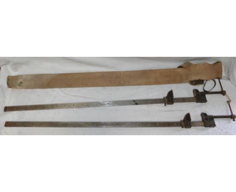 Two large sash clamps by Record, overall length 45.5 inches 