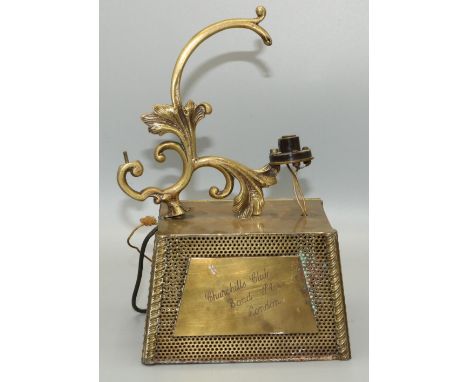 Amanda Barrie collection  - C20th Brass desk lamp from Churchill Club Bond St London 