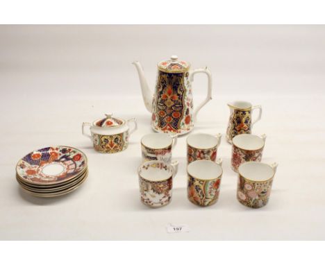 Royal Crown Derby The Curators Collection 15 piece coffee service comprising coffee jug, cream jug, sucre, 6 cups and saucers