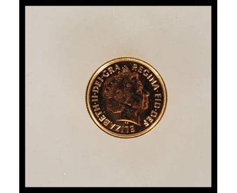 Full Gold Sovereign dated 2011. The sovereign&nbsp;having Benedetto Pistrucci's design depicting George &amp; the Dragon vers