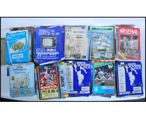 A large collection of vintage football programmes all pertaining to Bristol Rovers together with a small selection of Interna