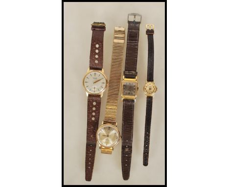 A Vintage mid 20th century gentleman's Atlantic 15 Jewel wristwatch with baton numerals together with a vintage Timex gents w