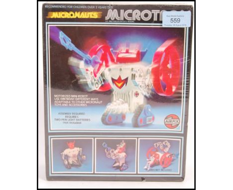 A rare vintage factory sealed Airfix made Micronauts action figure / playset ' Microtron '. Fully factory sealed, still withi