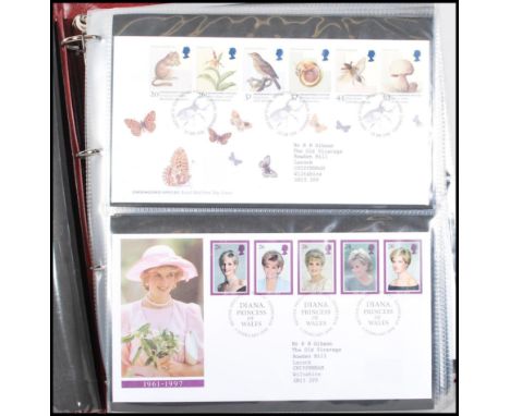 A album of Great Britain first day covers contained in a Royal mail album, 1998-2002 approx 72 covers all special cancels inc