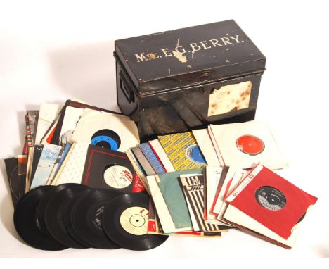 A large collection of vintage vinyl 45 rpm 7" single records, largely from the 1960's - 1980's to include the Bobby Fuller Fo